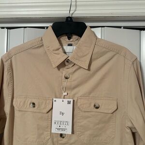 Denim& flower outer wear men shirt